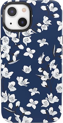 Vista 624 de Casely Funda para iPhone 13 Compatible con MagSafe Color Splash de medianoche Funda retro abstracta Color de medianoche Splash Abstracto