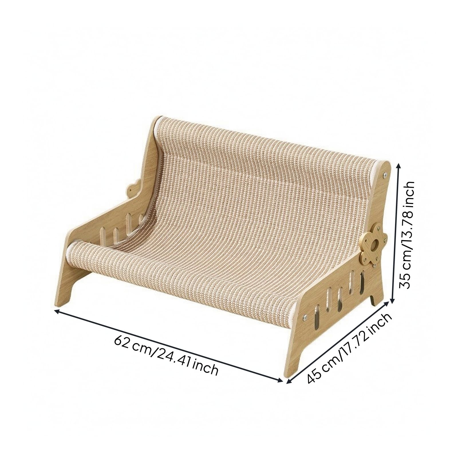 Cama Rascador con Superficie Sisal, Grande, Style to 2