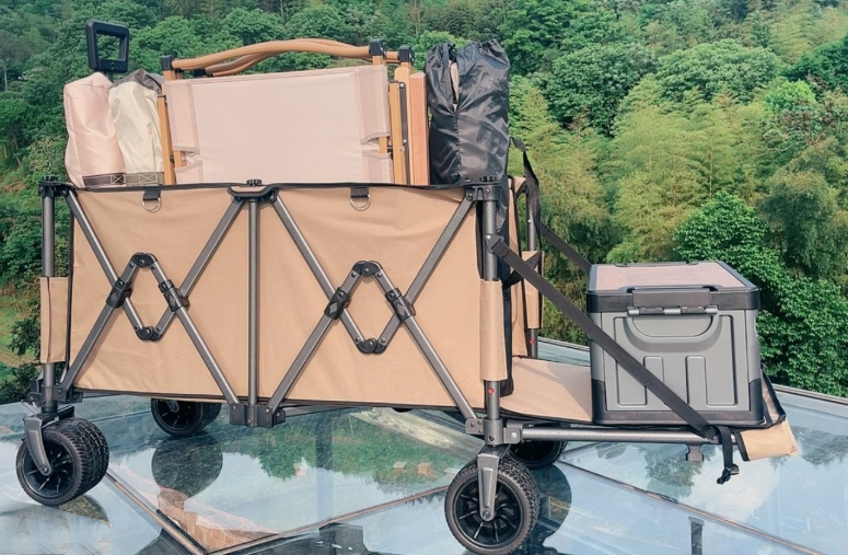 キャンプカート後ろ開け 長物対応 大容量240L 後ろ開け キャリーワゴン