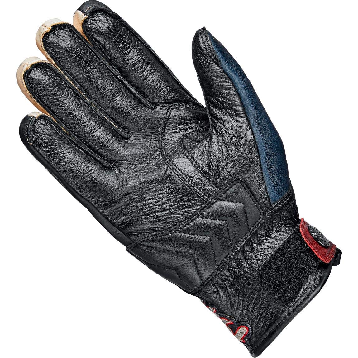 Held Motorradhandschuhe kurz Motorrad Handschuh Paxton Handschuh blau/beige/burgund 7, Herren, Chopper/Cruiser, Sommer, Leder