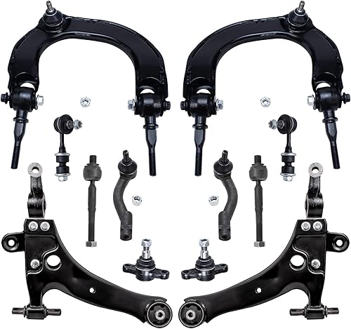 Miniatura 111 de Detroit Axle - Kit de suspensión delantera FWD de 12 piezas para Toyota Matrix Pontiac Vibe 2003 2004 2005 2006 2007 2008, 2 brazos de control