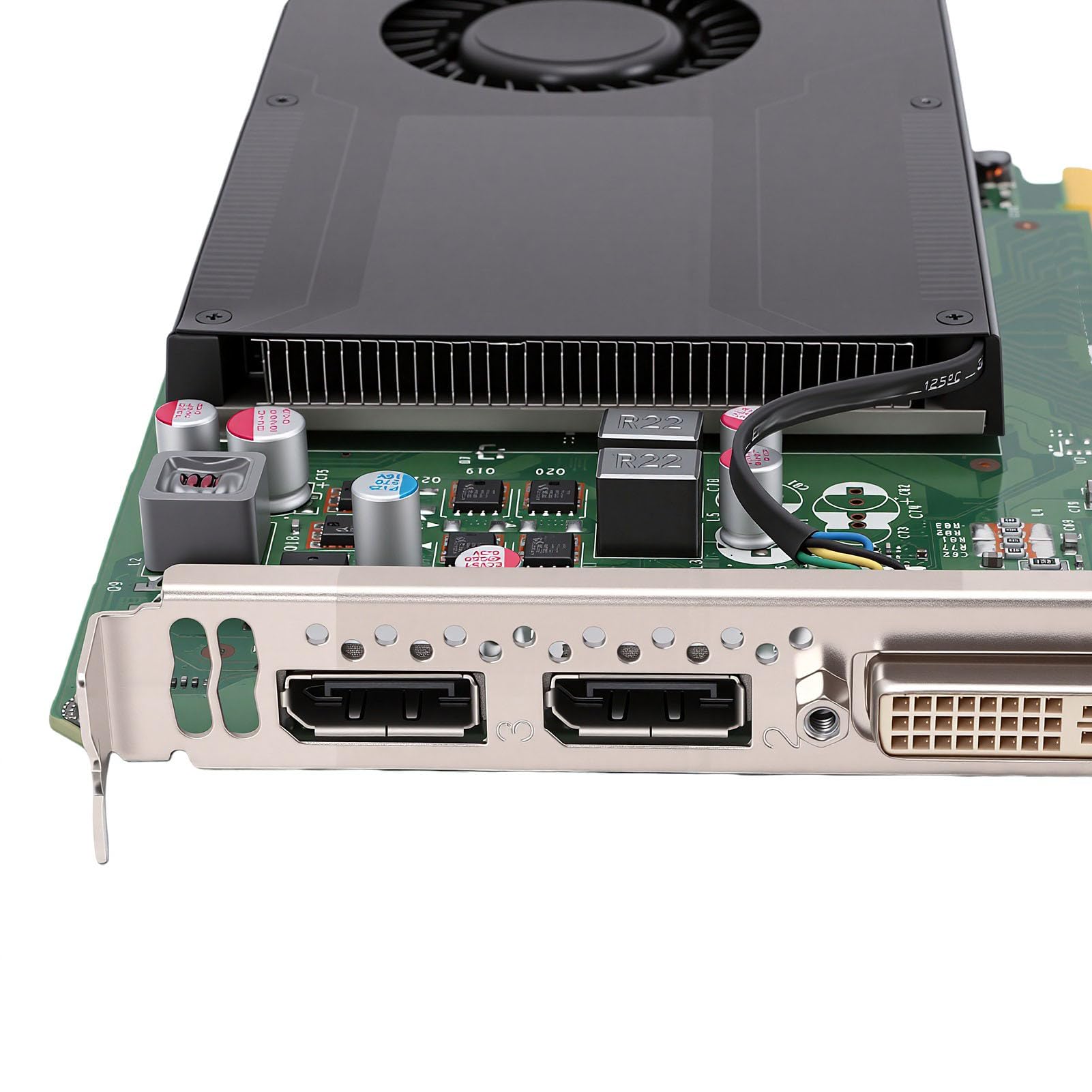 Annadue Karta Graficzna Karta Graficzna GPU 4 GB GDDR5 128 Bit PCIe 2.0 X16 640 Rdzeń 68 W 4K 60 Hz 2 DisplayPort DVI Jedno Gniazdo Chłodzenie CAD Modelowanie 3D Renderowanie