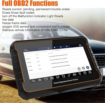 Car Diagnostic Tool OBD2 Professional Car Diagnostic Tool Full System Scanner DPF EPB BMS EPB 24 Function Reset Engine Code Reader Car Diagnostic Tool Car Code Scanner Color : Black, Size : One Size