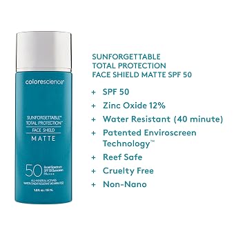 Colorescience Total Protection Face Shield SPF 50, 1.8 Fl Oz