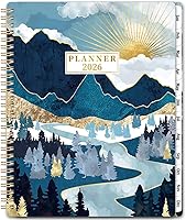 Vista 9 de Agenda 2026 – Enero 2026 – Diciembre 2026, Planificadores 2026, Agenda 2026 Semanal y Mensual, Pestañas, 6.3" x 8.4", Bolsillo Trasero, Tapa Dura