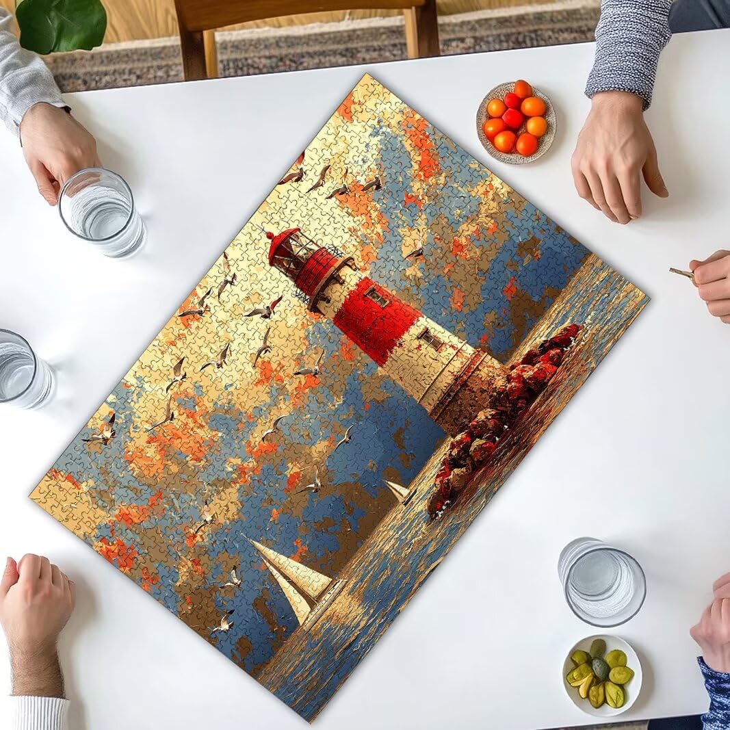 Puzzle 2000 Pezzi, Puzzle Faro, Misura: 100x71cm, Regalo Donna/Uomo -9015