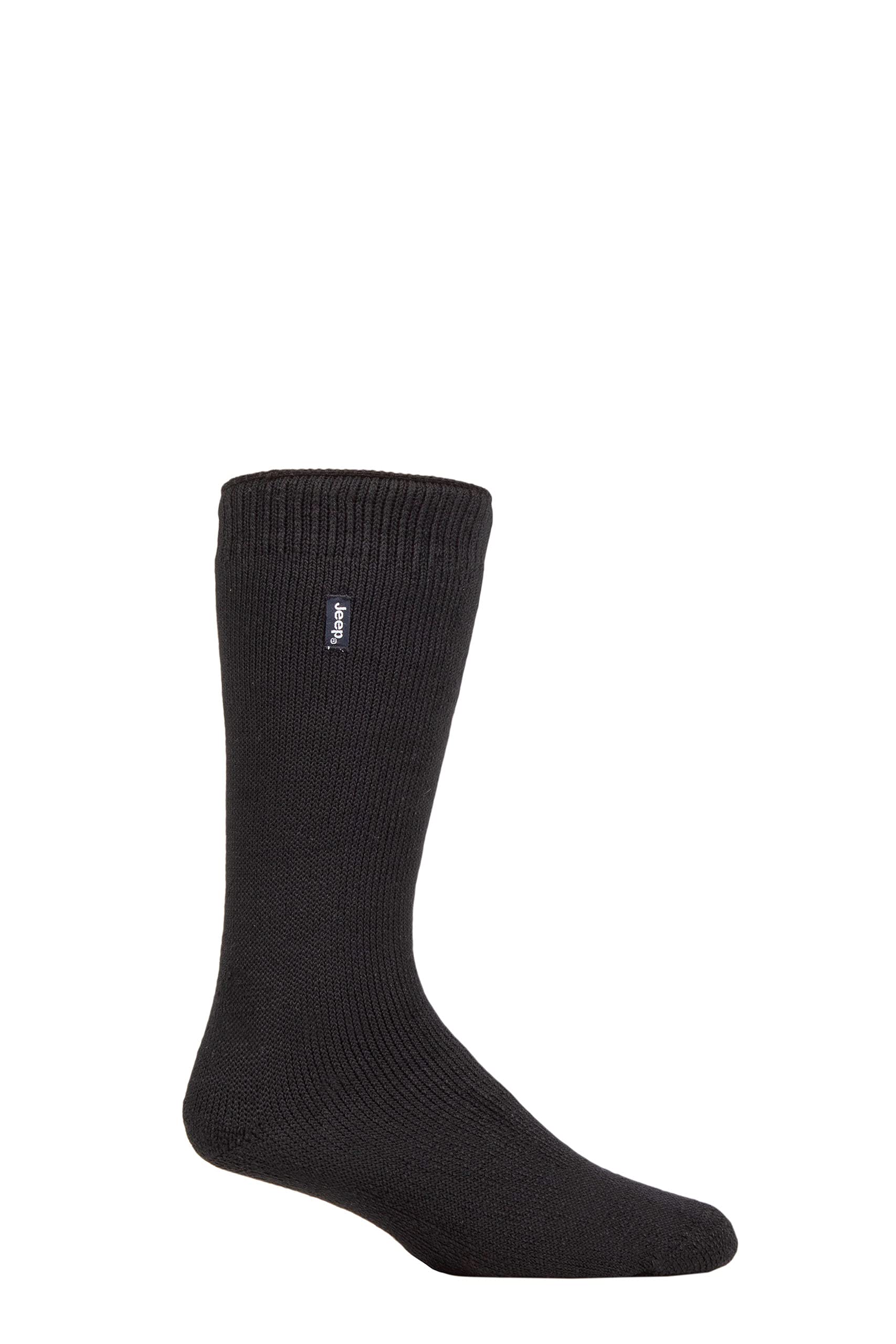 Jeep Men's Black Renegade Thermal Boot Socks Pack Of 1 6-11