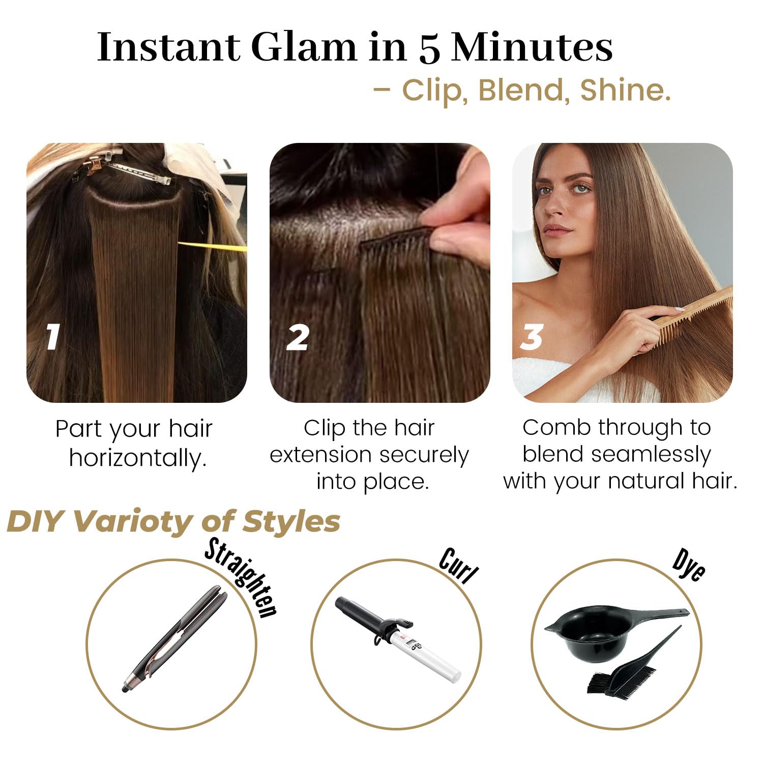 Jiameisi Clip in Hair Extensions Real Human Hair, 22inch Remy Human Hair Extensions Double Weft 120g 8pcs, Wine Red Straight Clip ins for Women, Ideal for Daily, Party, Wedding Looks #99j Burgundy