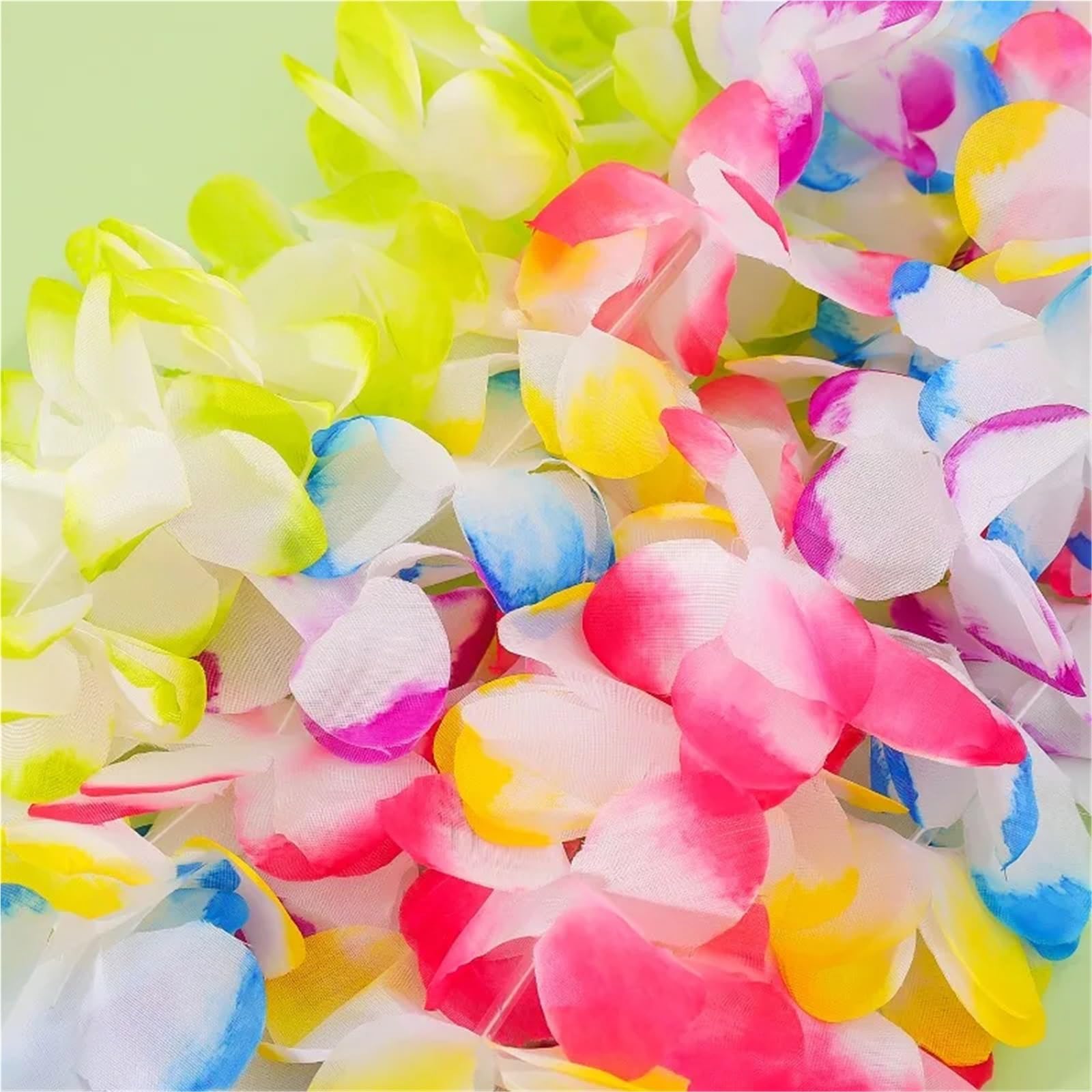 Hawajskie kwiatowe girlandy, 20/30 szt. Hawajski wianek ze sztucznych kwiatów na przyjęcie urodzinowe plaży(Color a,30PCS)