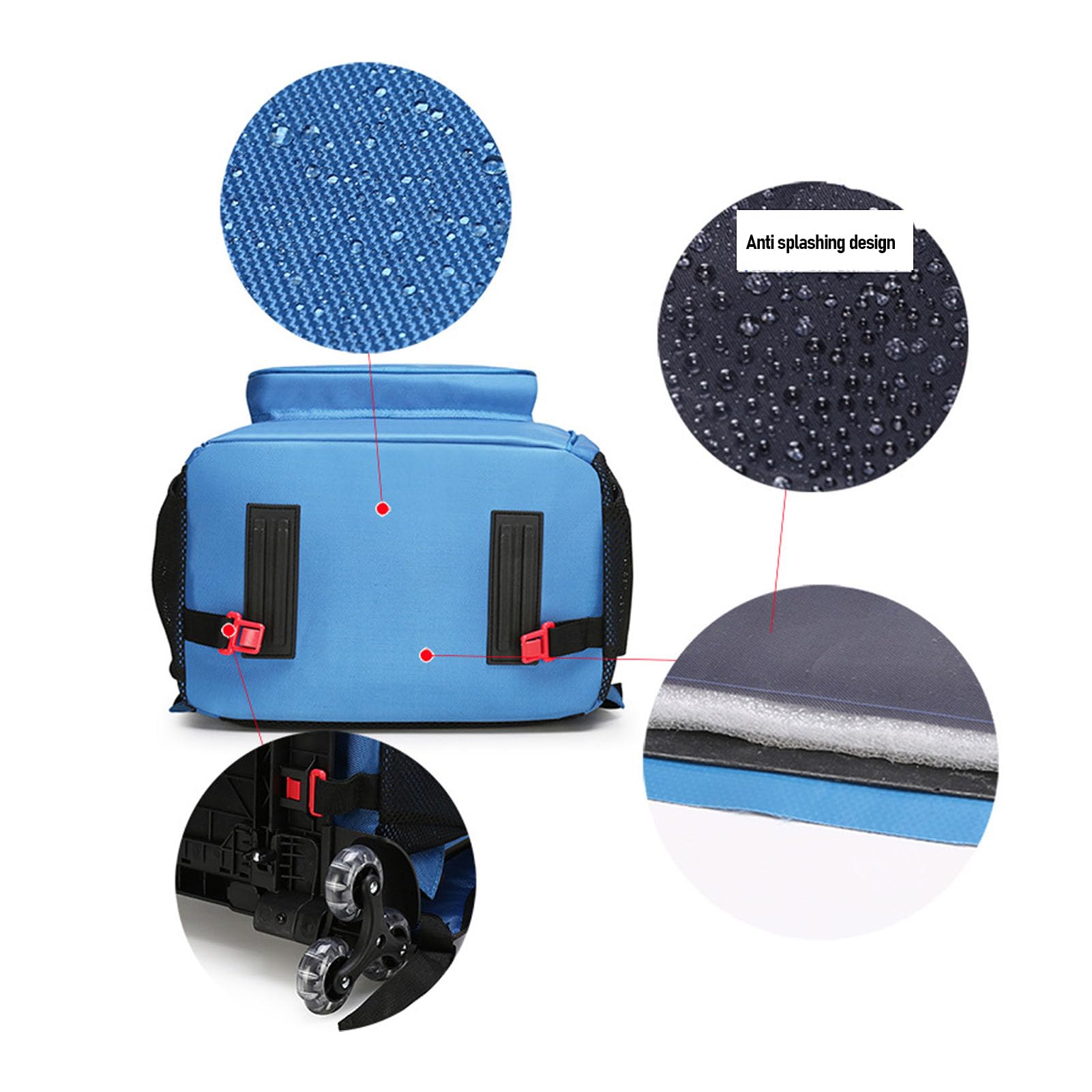 Mochila De Limpieza - Tela Oxford 1000D, Capacidad 27-30L, Múltiples Bolsillos, Antimanchas