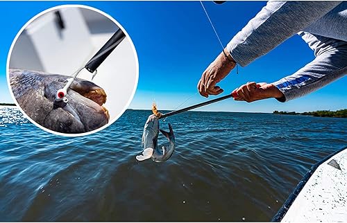 Miniatura 7 de Kit de herramientas de pesca, báscula digital de mano, agarrador de labios de peces de acero inoxidable, herramienta de extracción de anzuelos de