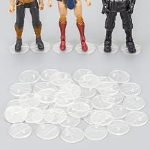32 Par a 6 in  Aksiyon Fig r  Stand , Pegli Destek Te hir Standlar , 1/12  l ekli Marvel Legends /DC/ GI Joe/MOTU Fig r Oyunca  ile Uyumlu 32 ADETS-Temizle Yuvarlak