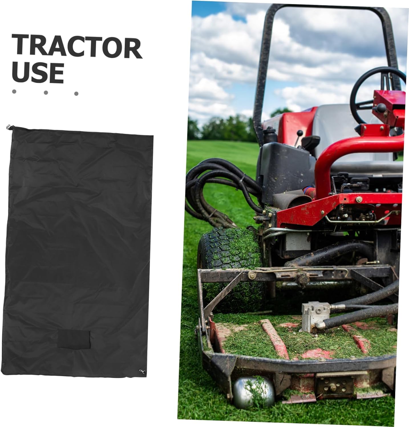 Veemoon Lawn Tractor Leaf Bag Oxford Cloth Collection Bag for Grass and Leaves Capacity Design for Garden Cleanup and