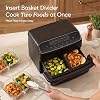 Freidora de Aire Doble Cosori TWINFRY 9 QT, Divisor Removible, Cerámica Libre de PFAS | Doble 4.5Qt y Completa 9Qt, Dos Formas de Cocinar, 6 en 1, Cocción Independiente, Match&Sync, Apta para Lavavajillas, Amigable con la Encimera 7