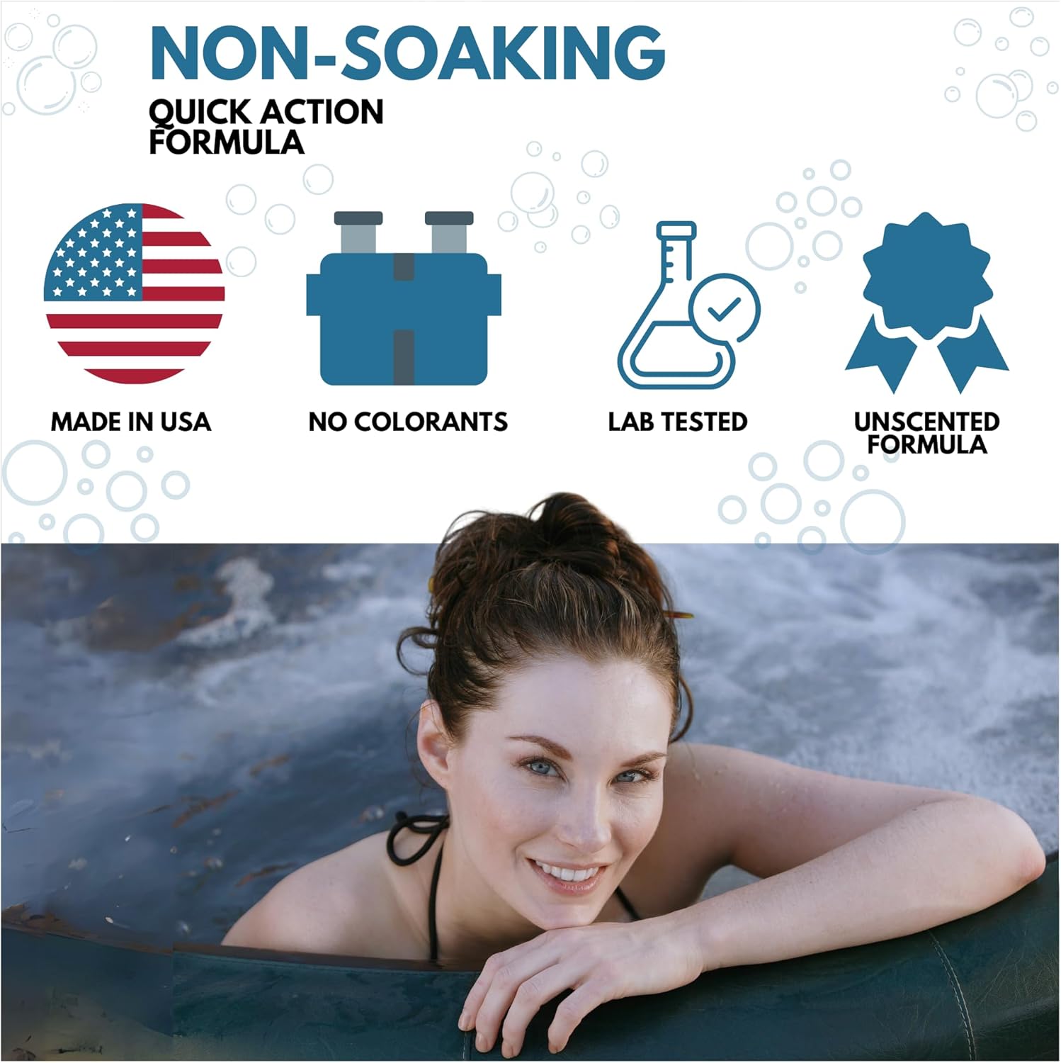Ahh-Some Hot Tub & Pool Cartridge Filter Cleaner Brite, Professional Grade Spa Filter Degreaser & Cleaner for Crystal Clear Water, No Soak Solution, Improves Filter Efficiency & Pool Cartridge Life
