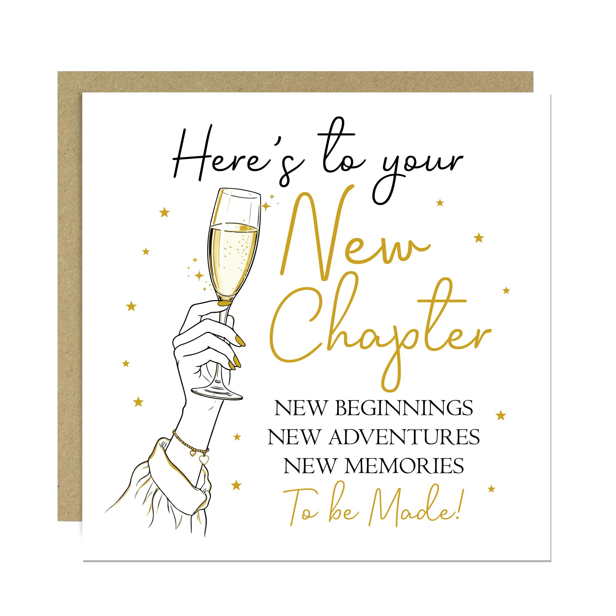RED OCEAN Congratulations New Chapter Greetings Card, Moving/Leaving or New Job Card For Women, Good Luck Cards For Her, Job Promotion, Graduated University, New Baby