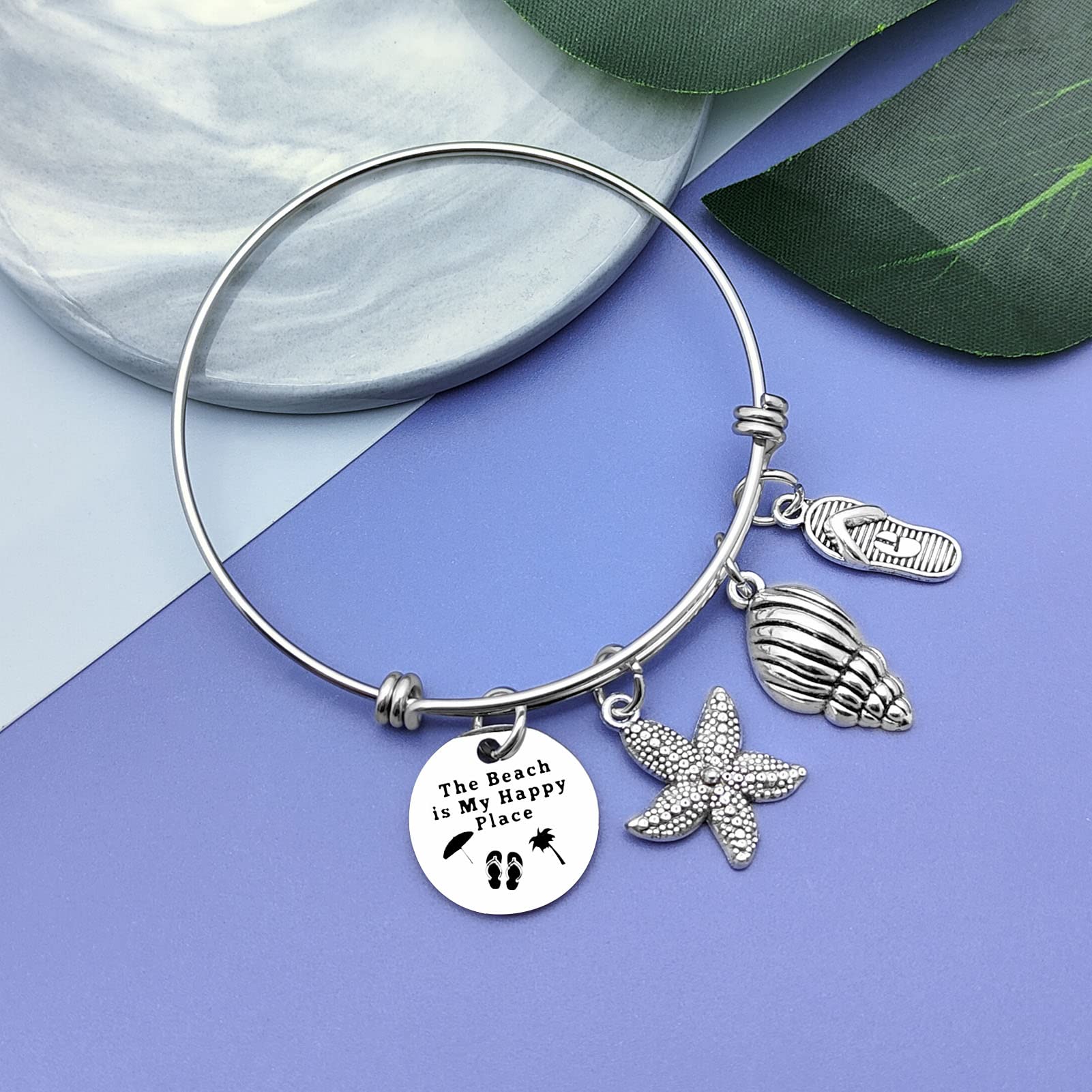 Vadaka Beach Gifts for Women Beach Lover Bracelet Jewelry Beachs Themed Gifts for Friend Ocean Themed Gift for Beachs Lover Birthday Christmas Graduation Gift for Women