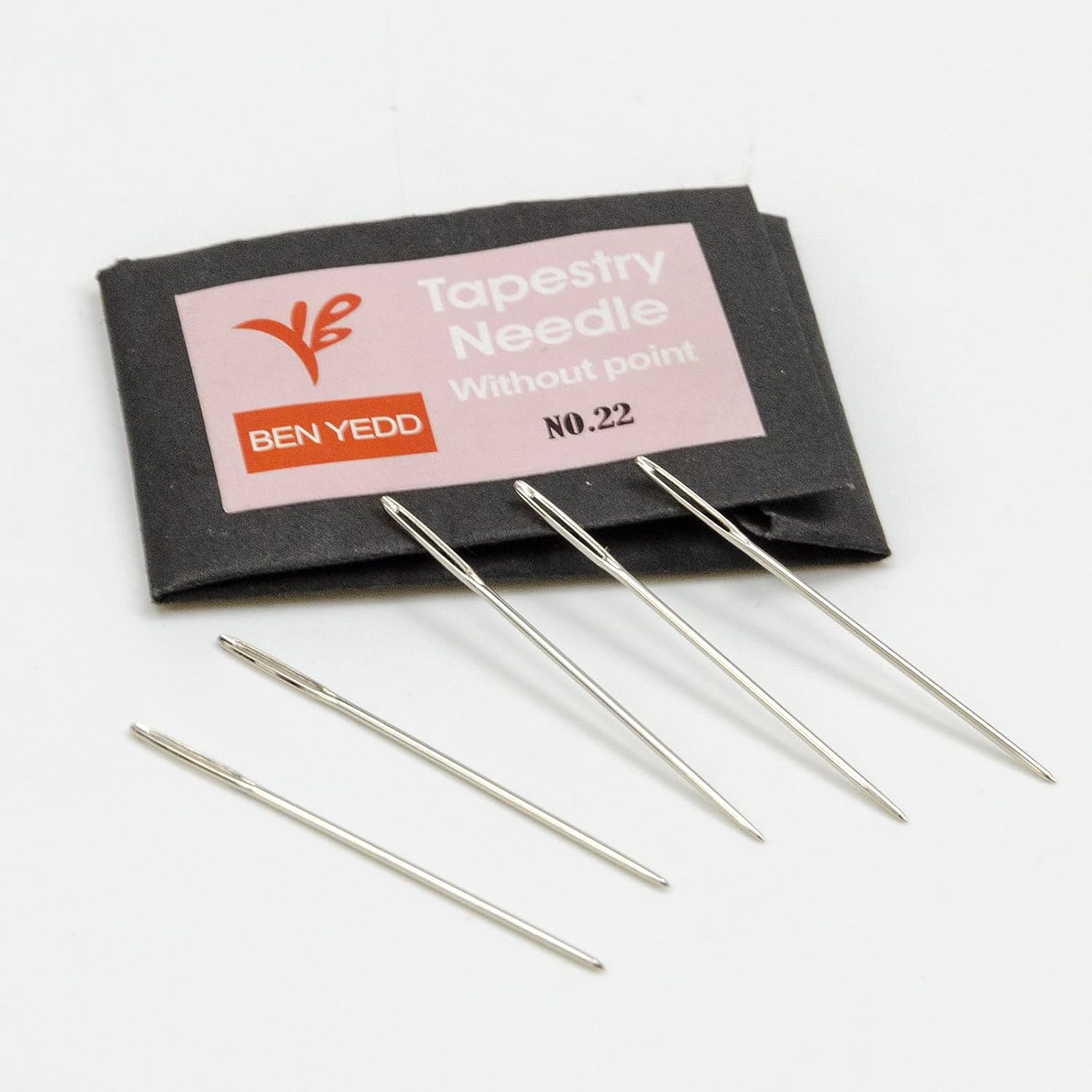 BEN YEDD Cross Stitch Needles Big Eye Sewing Needles Pack of 25 Left & Right NO.22 NO.24 NO.26 NO.28 (NO.22)