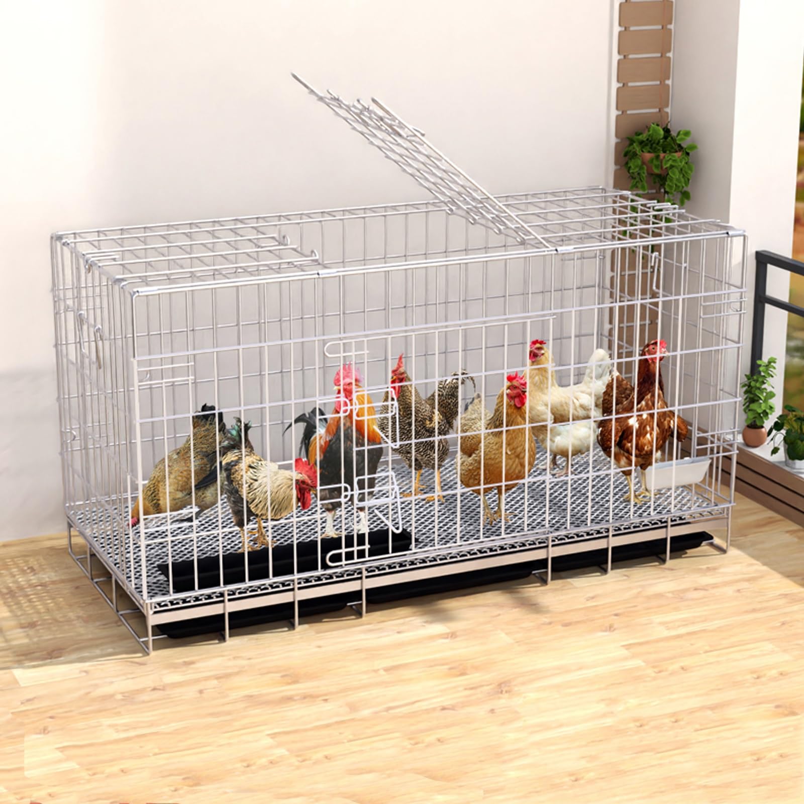 鶏用ケージ 鶏舎 鶏小屋 チキンケージ 飼育ケージ 折りたたみ 鶏かご 家禽用 Amazon.co.jp: 鶏用ケージ鶏かご 鶏小屋家庭用飼育ケージ折りたたみ式
