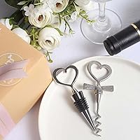 Vista 8 de Efavormart - Abridor de botellas de vino y tapón de metal plateado con caja de regalo de terciopelo