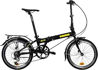 Dahon HIT Bicicletta Pieghevole 20 Pollici Adulti 6 Velocità Freni a V Sistema di Piegatura Rapido, Cyclette Portatile Alluminio Città Folding Bike Unisex