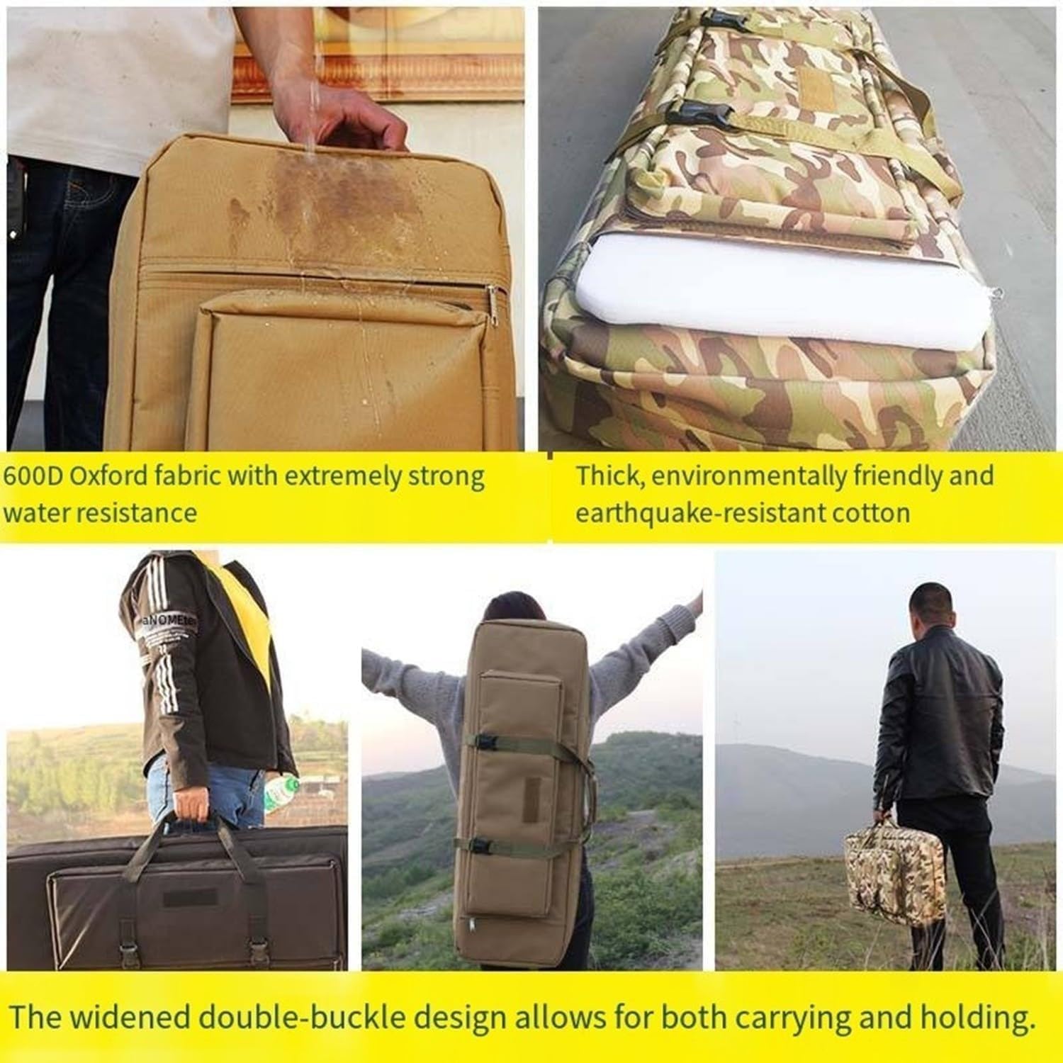 60/70/85/90/100/110/120Cm Fucile Borsa Tattica,Borsa Porta Armi Poligono,Custodia Morbida Fodero Porta Fucili Imbottito,Zaino Fucile Caccia,Canna Pesca Borsa,Borsa Tattica Militare A,28in/70cm