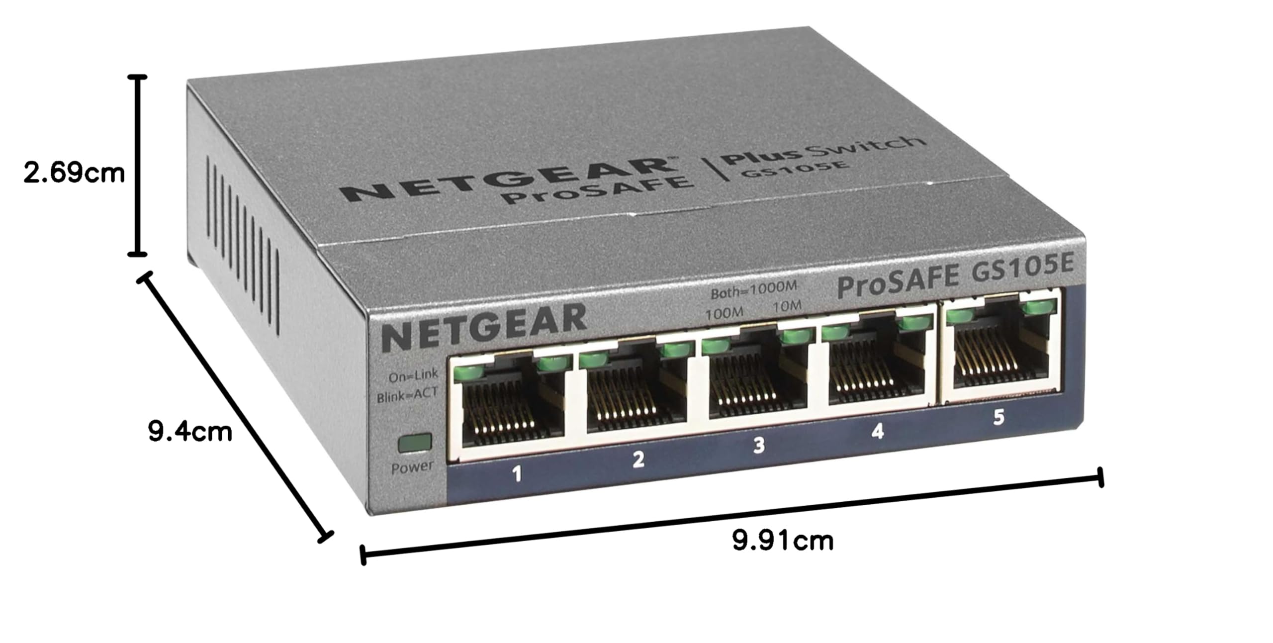 K*9様 Netgear GS105Ev2 GS108Ev3 43個 ハブ 5ポ NETGEAR 5-Port Gigabit Ethernet Plus Switch (GS105Ev2) - Managed