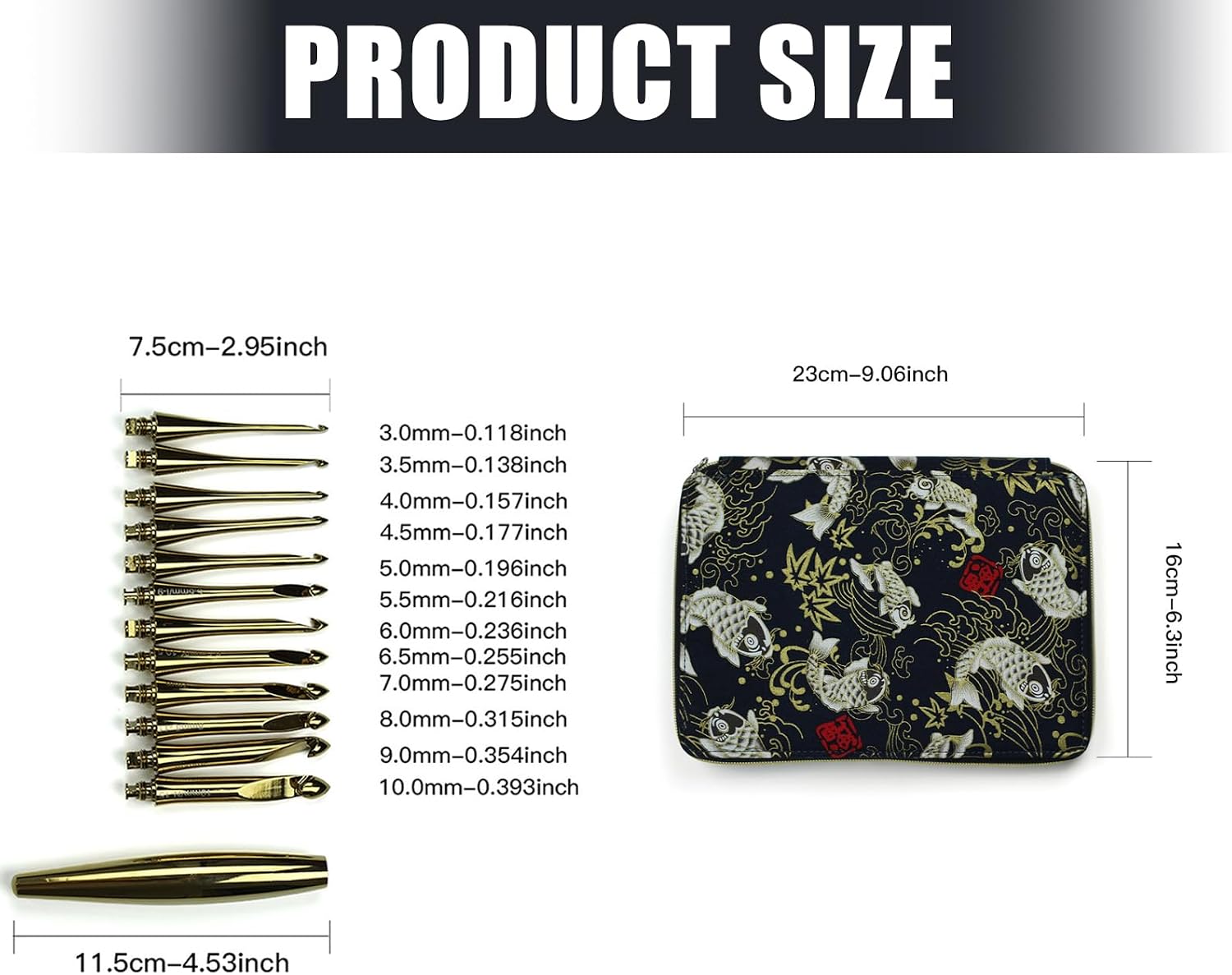 KASSDDF Professional Weaving Accessories Set with Detachable Aluminum Hooks & Ergonomic Storage Box Ergonomic Crochet Smooth Aluminum Set with Tutorial Travel Friendly Tools