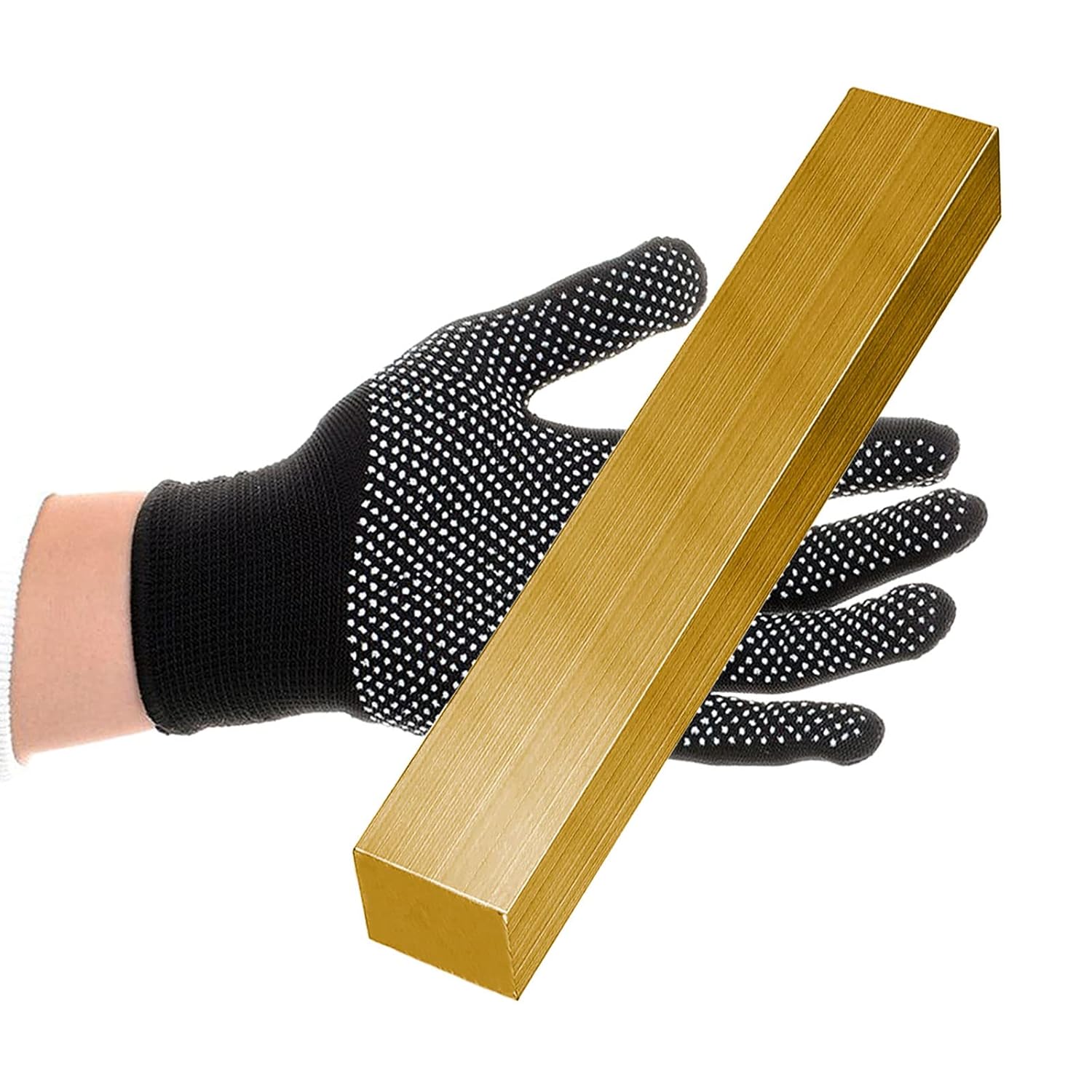 C360 Brass Square Bar, 25mm Thickness x 25mm Width x 130mm