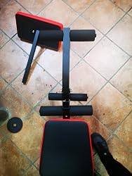 Banque De Musculation ISE Pliable – Multifonction, Noir/rouge, Pour Maison