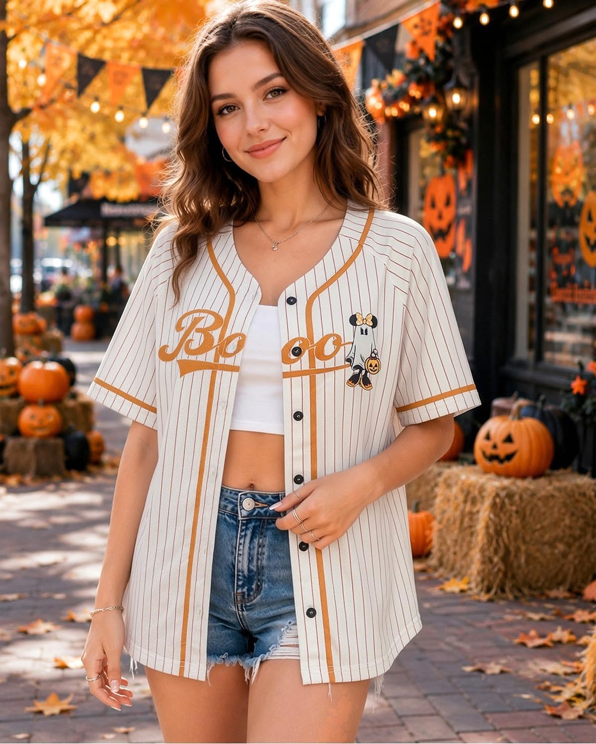 Baseball Jersey Women Button Down Short Sleeve Shirt Vintage Casual Retro Graphic Tees Top
