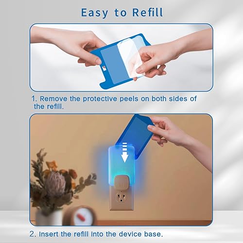 Miniatura 4 de ZVVN Paquete de 8 cartuchos de repuesto para Raid Plug-in luz azul, para luz madre, tarjetas de pegamento de repuesto (paquete de 8)