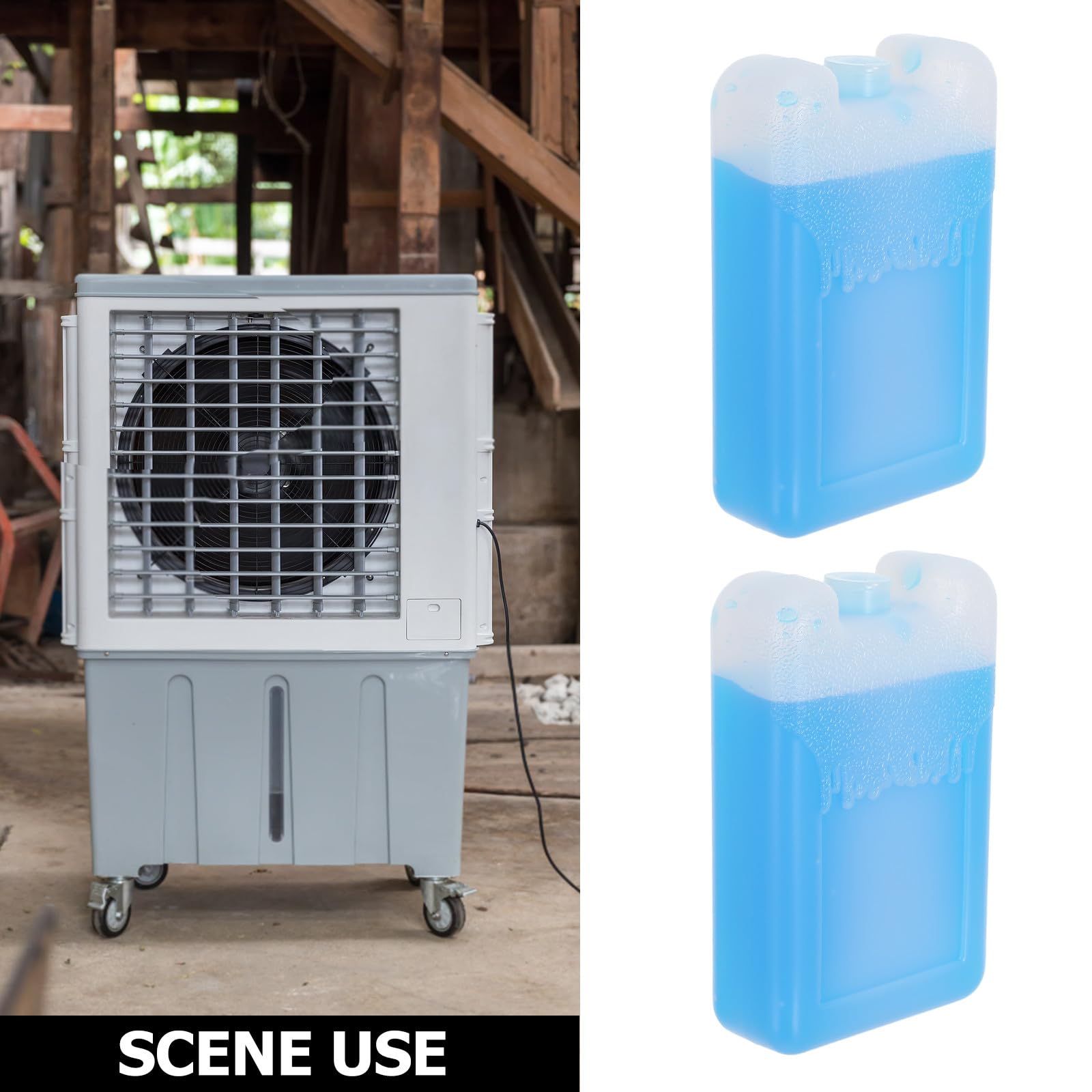 Lot de 4 Pains de Glace pour boîtes à Lunch et glacières - Pains de Glace réutilisables - Accessoires pour glacières et climatiseurs, idéaux pour la Plage, Le Camping et la pêche