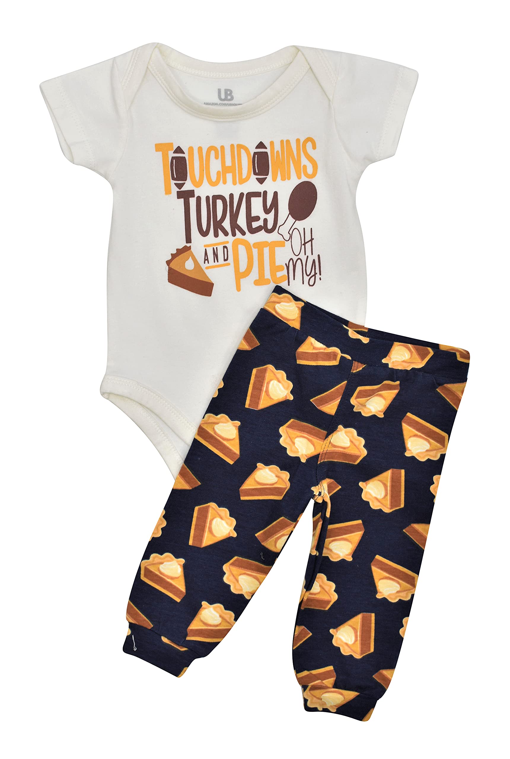 Baby Boys Girls 2pc Outfit Set Short Sleeve Bodysuit with Pants