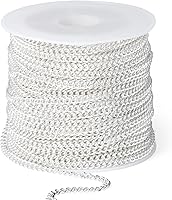 Vista 38 de Rollo de cadenas coloridas de acero inoxidable de 66 pies, acero inoxidable 304 de 0.059 pulgadas de acero inoxidable 304, cadenas trenzadas