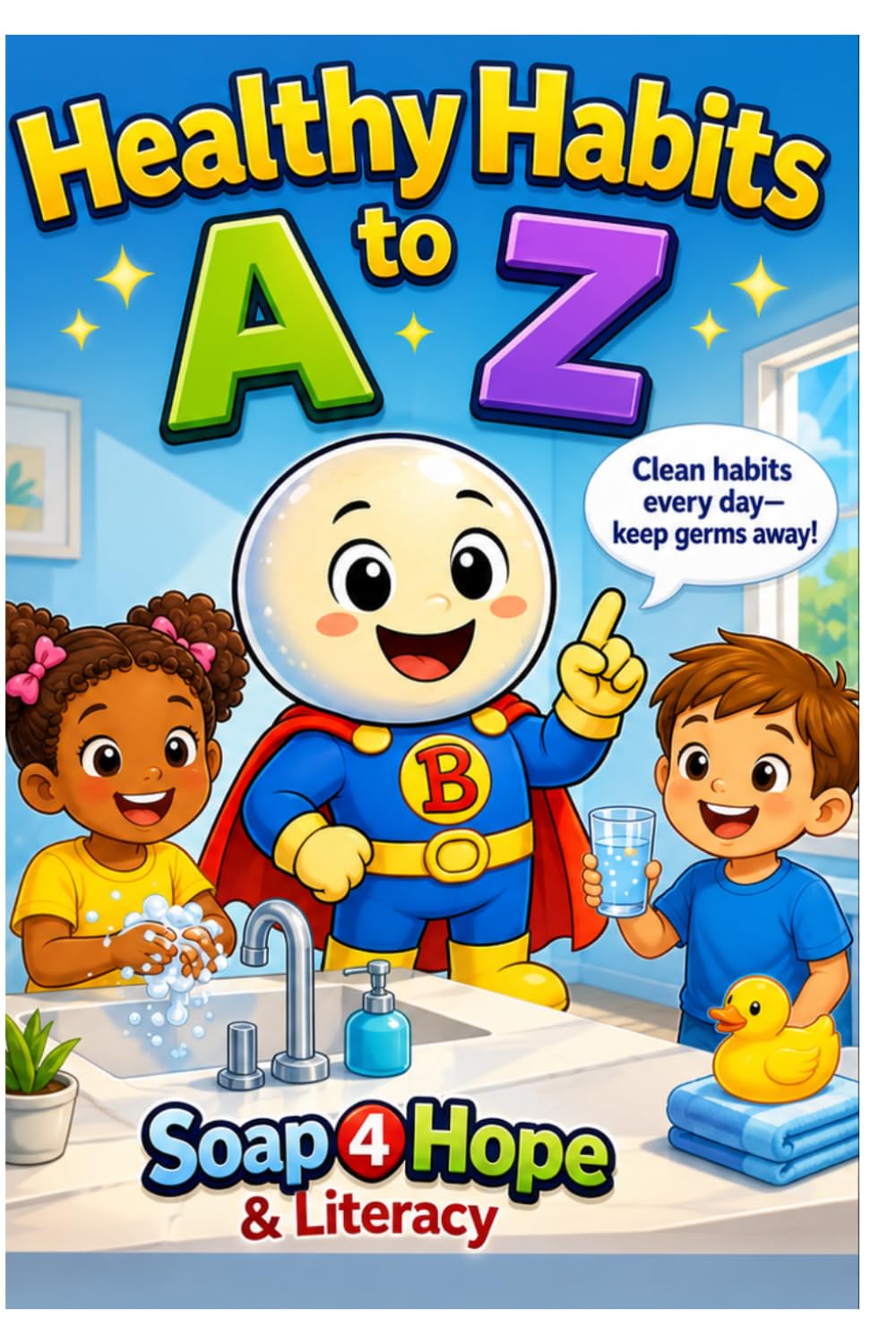 Bubbles The Hygiene Super Hero Health Habits A-Z (Bubbles The Hygiene Super Hero Health Habits A-Z : Clean Habits everyday Keeps the Germs Away)
