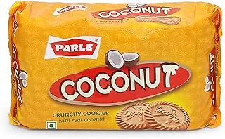 Parle Crunchy Cookies With Real Coconut Biscuit, 150 gram