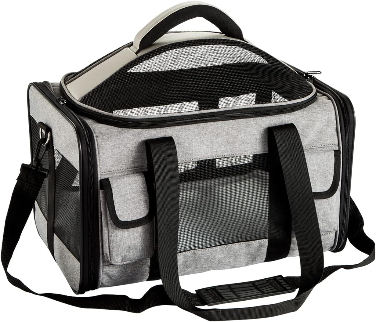 perfrom Pet Carrier Bag,Airline Approved Duffle Bags,Pet Travel Comfort Portable Bag Home for Little Dogs,Cats and Small Animals
