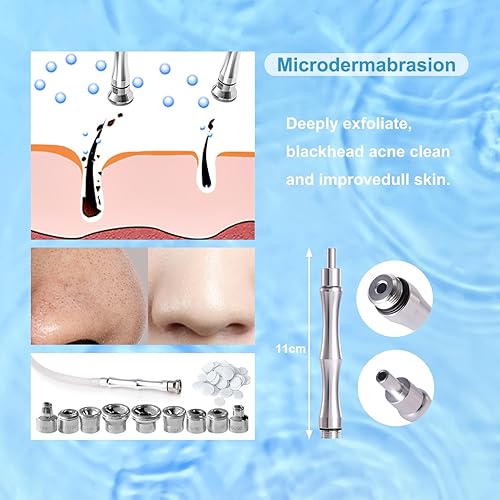 Miniatura 4 de Cabezal de dermoabrasión de diamante, herramienta de microdermoabrasión facial, puntas de repuesto de dermoabrasión de diamante, accesorios para