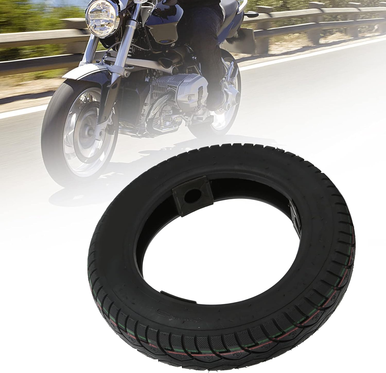 Pit Bike Tire, 3.00-10 Inch Tubeless Motorcycle Flexible Tire For Motocross Scooter