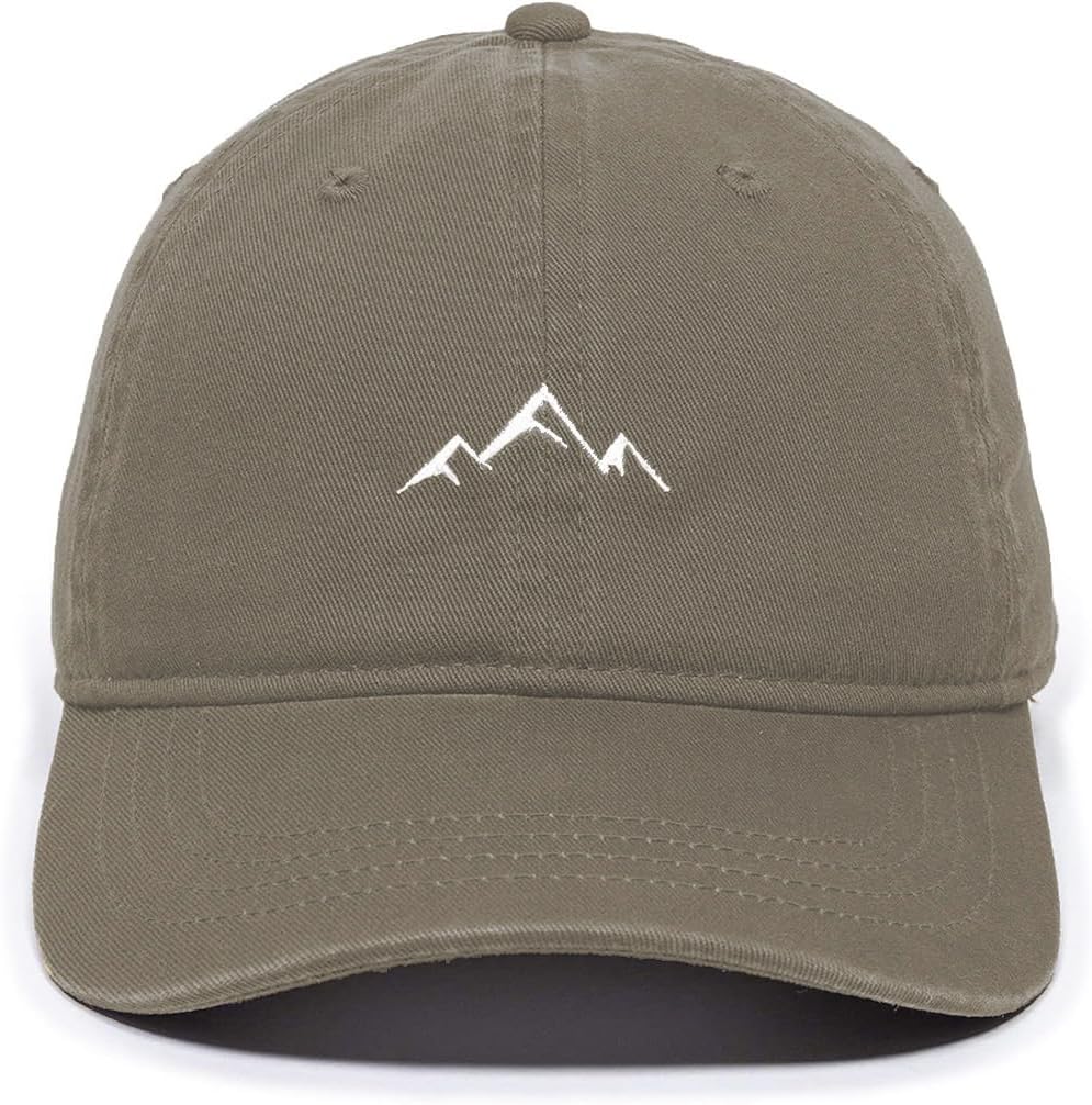 Baseball Cap Mens Mountain Peak Embroidery Baseball Hats Classic Solid Cotton Dad Cap Womens Sports Cap Adjustable - Image 2