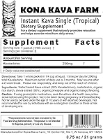 Vista 2 de Instant 30% Kavalactone Kava Drink Singles - Banana Vanilla - Paquete de 6