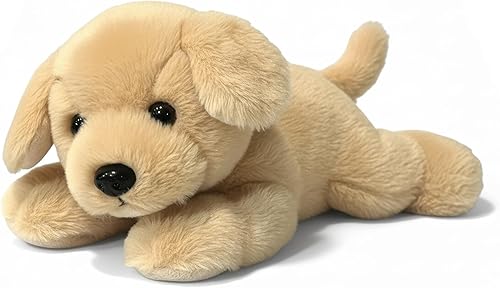 Jolitee Golden Retriever - Animales de peluche suaves para abrazar, 9.5 x 7 pulgadas, el mejor animal de peluche aturdido, animal cachorro para