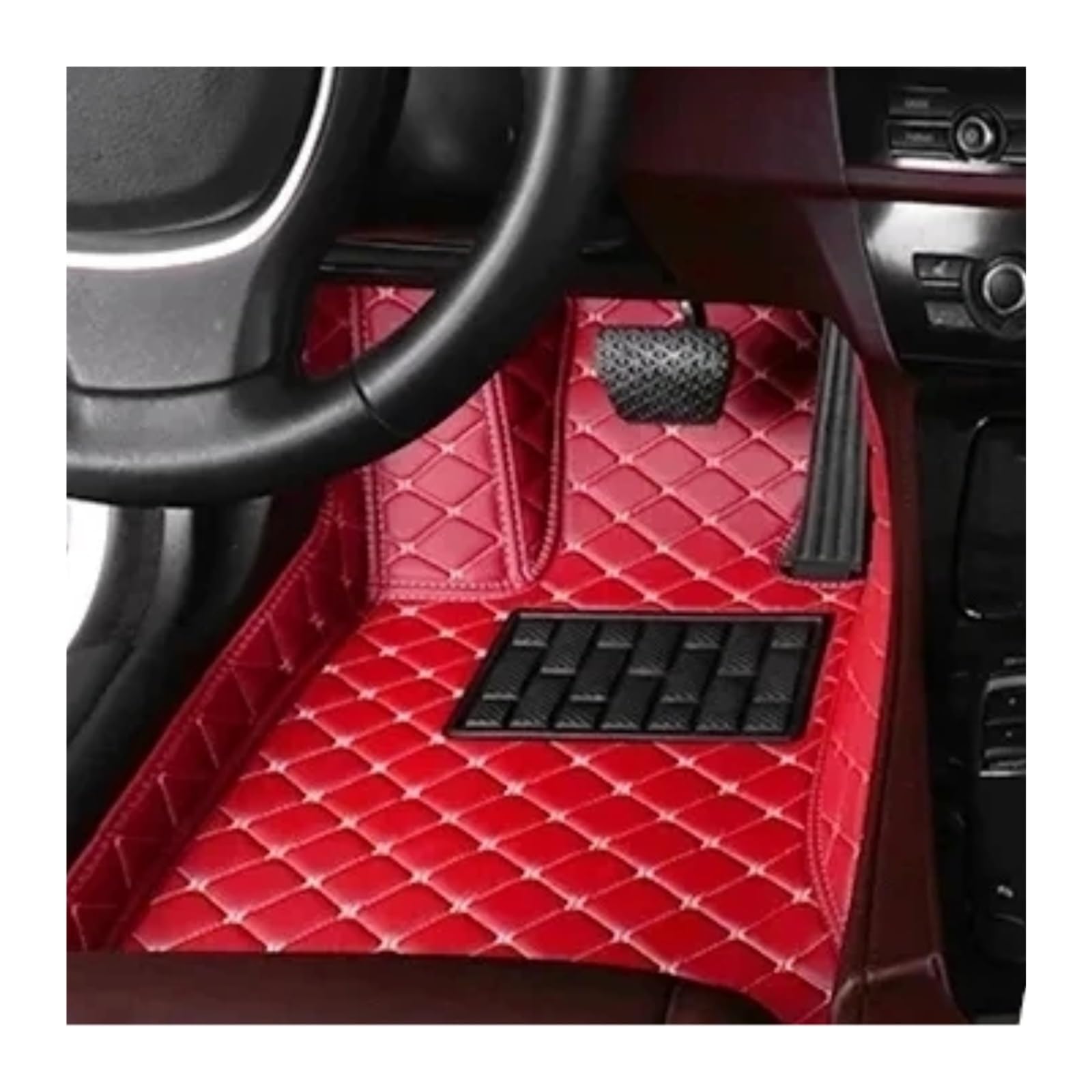 Fußmatten Für Toyota Für Verso Fünf Sitze 2011-2017 Benutzerdefinierte Fußmatten Fuß Pads Teppich Abdeckung Innen Zubehör teppichAuto(Dark red)