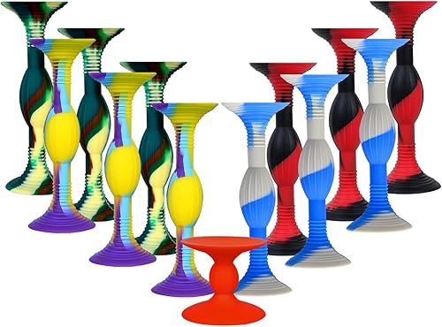 4.3 "Tamaño grande 12pcs 4 Color Ventosa Dardos Silicona Lechador Suave Dardos Niños Pegajosos Juguetes Interior Exterior Deportes Juegos de