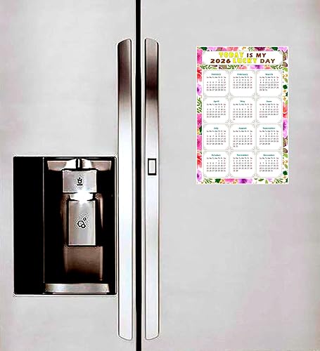 Miniatura 4 de Calendario magnético 2024  Imanes del calendario  Today is my Lucky Day  Resistente a la decoloración, desgarros y agua  Temático 023 (7 x 10.5)