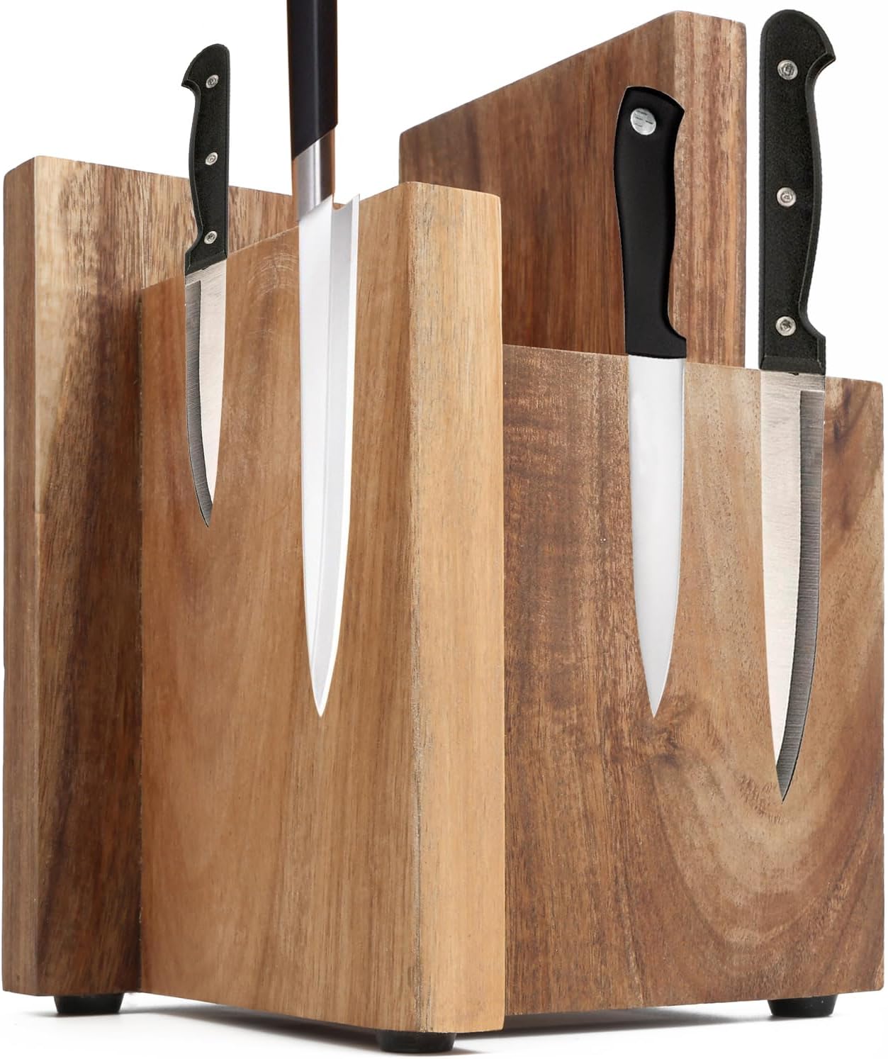 Uniahrpa Magnetic Knife Holder Kitchen Knife Holder Universal Display Stand Kitchen Knife Magnetic Holder Made Of Acacia Wood Knife Block