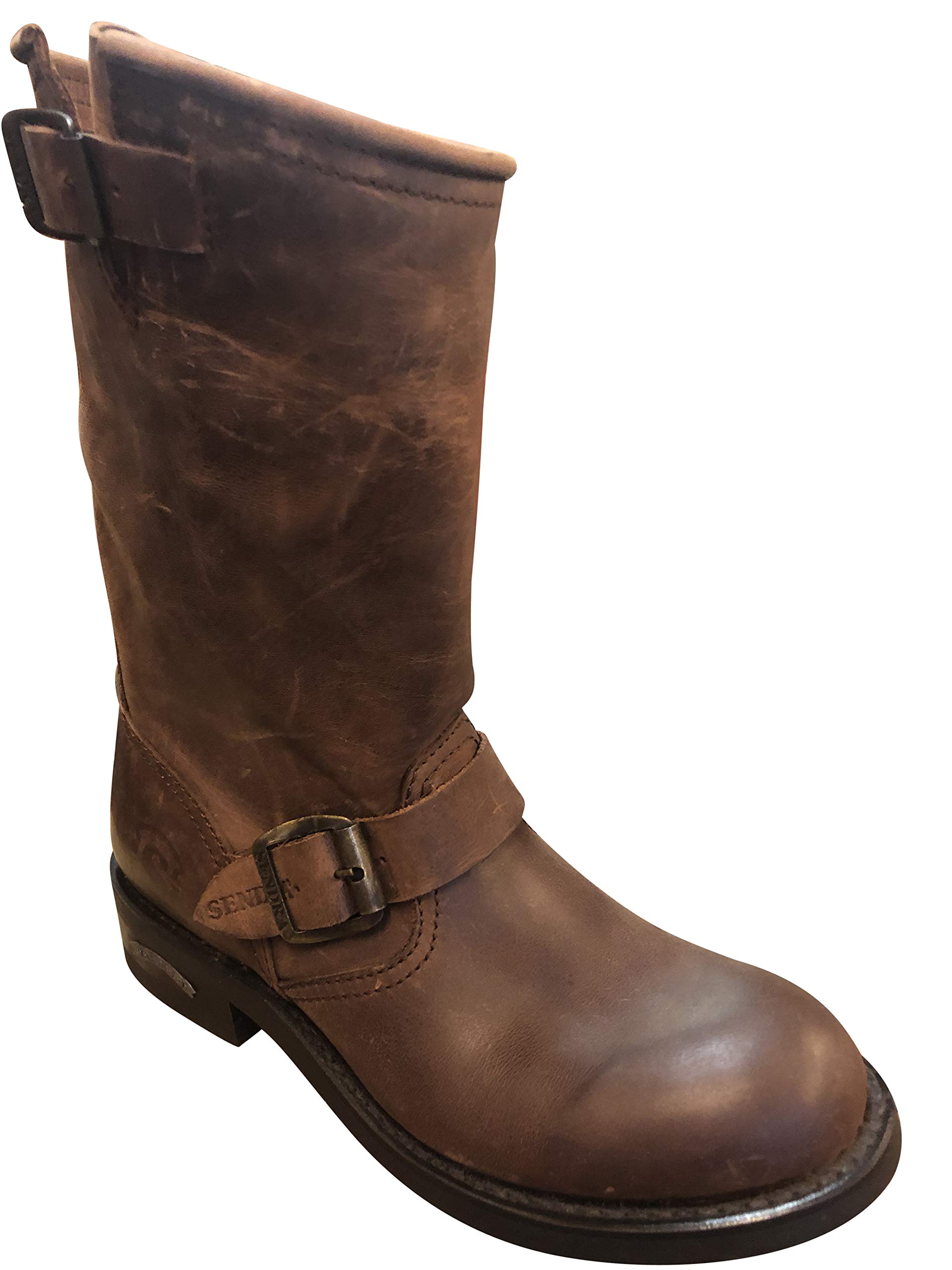 Botas Cowboy Hombre Sendra Botas De Vaquero 7490 En Marrón Incl. Roy Dunn 's Piel Grasa Y Sacabotas, Color Marrón, Talla 42 UE Botas Sendra Boots