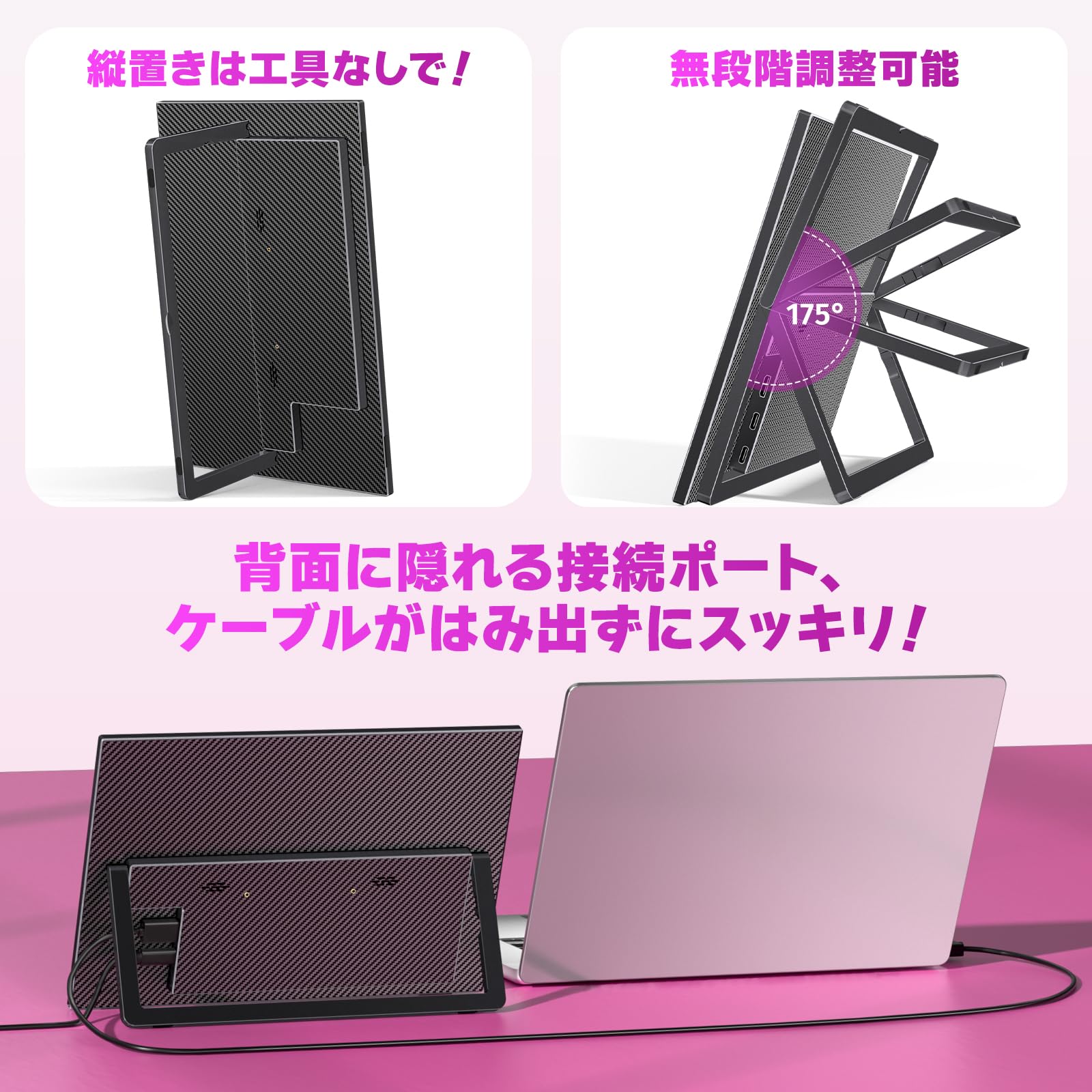 Amazon.co.jp: kksmart モバイルモニター 13.3インチ 4K(3840*2400) 超