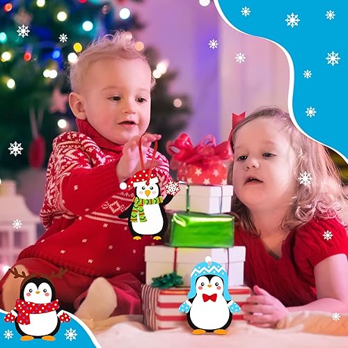 Miniatura 4 de Resurhang 36 juegos de manualidades de pingüinos de Navidad para niños, manualidades de invierno, manualidades, adornos de Navidad para niños y